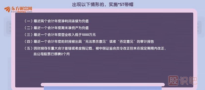 達到什么條件股票會被ST？